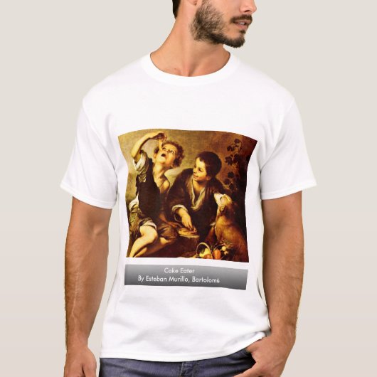 T-shirt Mangeur de gâteau par Esteban Murillo, Bartolomé (Devant)