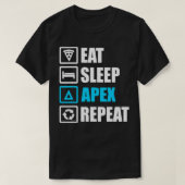 T-shirt Mangez Apex Sommeil Répétez Drôle cadeau Motivatio (Design devant)