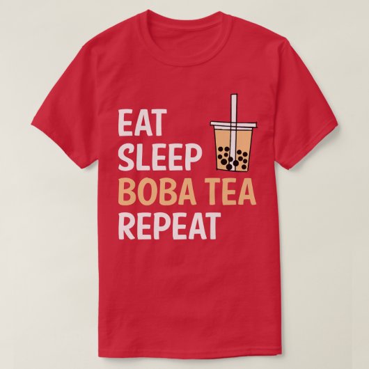 T-shirt Mangez Boba Tea Répéter Bubble Tea Premium (Design devant)