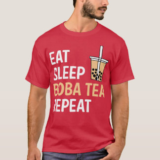 T-shirt Mangez Boba Tea Répéter Bubble Tea Premium