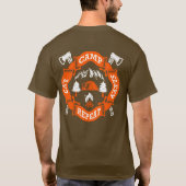 T-shirt Mangez Camp Sommeil Répéter Feu Croisé Axes Nature (Dos)