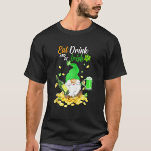 T-shirt Mangez De La Bière Verte Et Soyez Irlandais Happy 