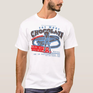 T-shirt mangez de plus de chocolat 1