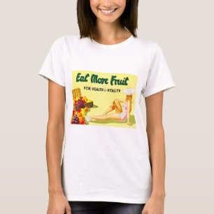 T-shirt Mangez de plus de fruit pour le cru de santé et d