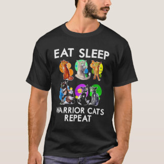T-shirt Mangez des chats guerriers du sommeil