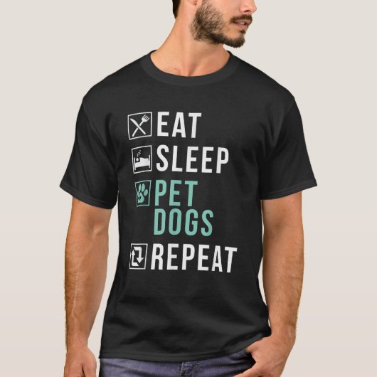 T-shirt Mangez des chiens pour animaux de compagnie de som (Devant)