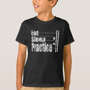 T-shirt Mangez des exercices de sommeil répéter un cadeau 