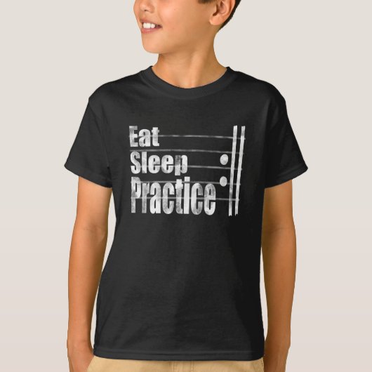 T-shirt Mangez des exercices de sommeil répéter un cadeau (Devant)