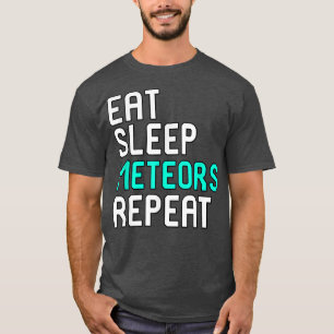 T-shirt Mangez des météores du sommeil Répéter Funny Space
