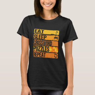 T-shirt Mangez Des Mot-De-Passage Du Sommeil Puzzles Répét