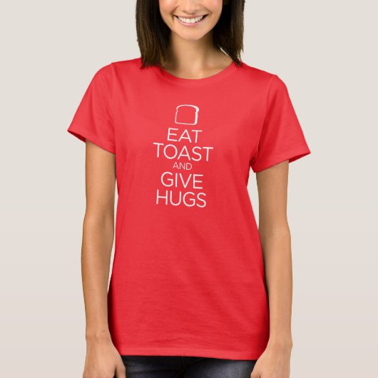 T-shirt Mangez des toasts et donnez des huîtres (Devant)