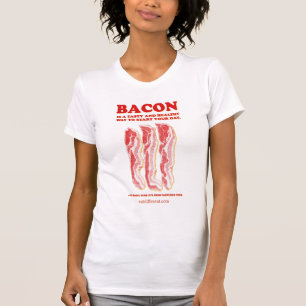 T-shirt Mangez différent - mangez du lard