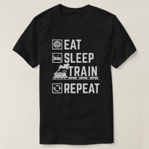 T-shirt Mangez, dormez, entraînez, répétez