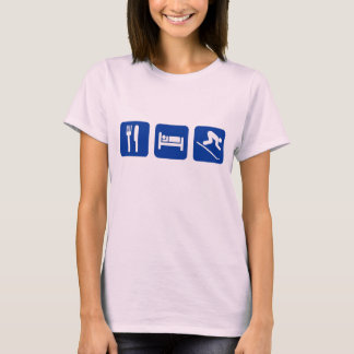 T-shirt Mangez, dormez ski