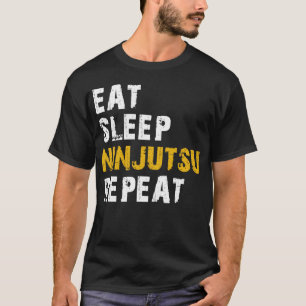 T-shirt mangez dormir 9 jutsu répéter