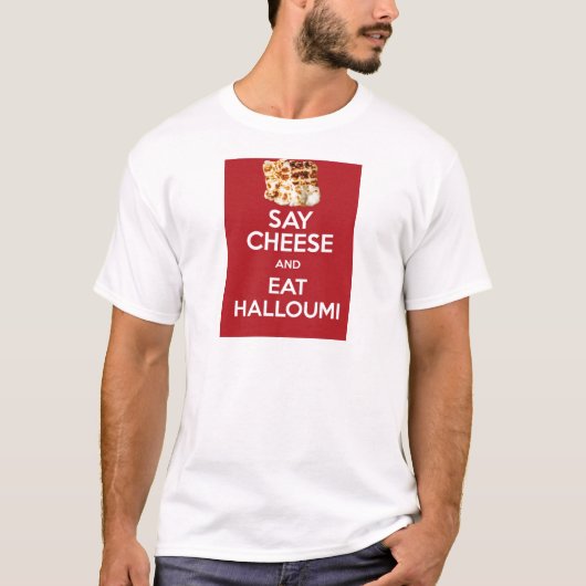 T-SHIRT MANGEZ DU FROMAGE DE GREC DE HALLOUMI (Devant)