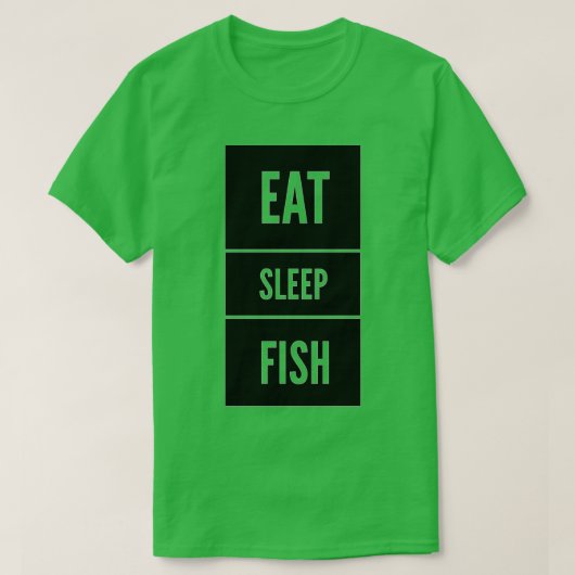 T-shirt Mangez du poisson de sommeil 5 (Design devant)