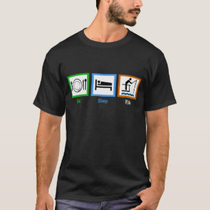 T-shirt Mangez du poisson endormi