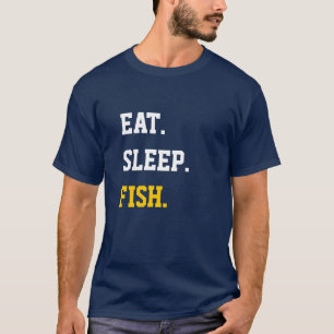 T-shirt Mangez du poisson endormi