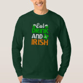 T-shirt Mangez Et Soyez Irlandais (Devant)