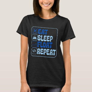 T-shirt Mangez Flotte de sommeil Répéter Manatees Lover Oc