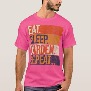 T-shirt Mangez Jardin de sommeil Répéter, Vintage Jardin d