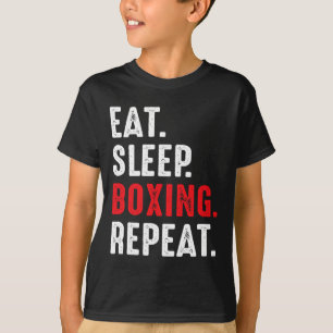 T-shirt Mangez la boîte de sommeil Répéter la boîte de nui