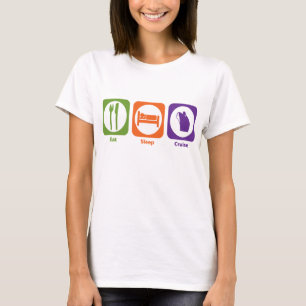 T-shirt Mangez la croisière de sommeil
