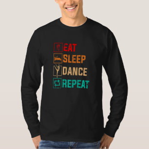 T-shirt Mangez La Danse Du Sommeil Répétez Grunge Pour Hom