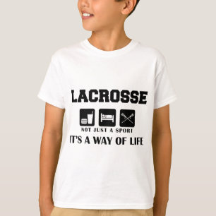 T-shirt Mangez la lacrosse de jeu de sommeil