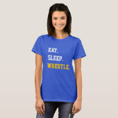 T-shirt Mangez la lutte du sommeil (Devant entier)