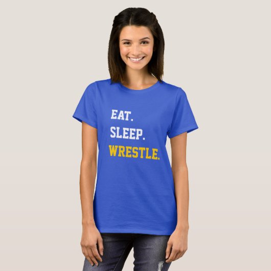 T-shirt Mangez la lutte du sommeil (Devant entier)