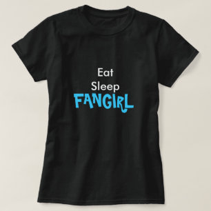 T-shirt Mangez la pièce en t de Fangirl de sommeil
