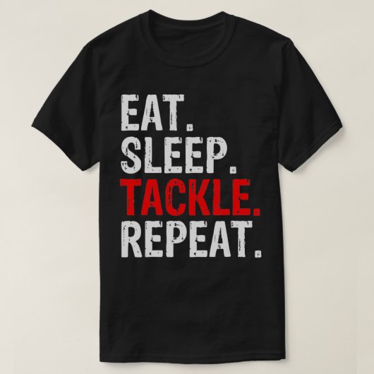 T-shirt Mangez la poignée de sommeil Répéter le cadeau (Design devant)