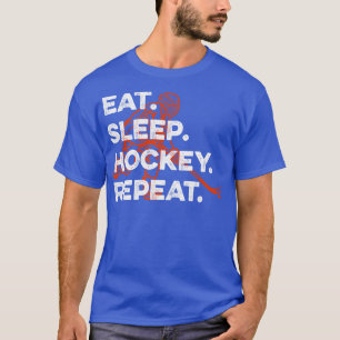 T-shirt mangez la répétition de hockey