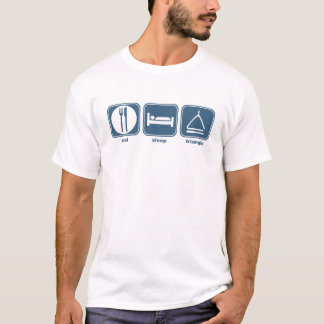 T-shirt mangez la triangle de sommeil