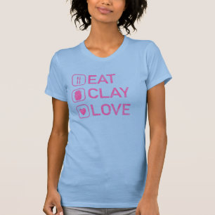 T-shirt Mangez l'amour de l'argile - Déguster un cadeau de