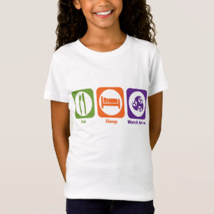 T-Shirt Mangez l'Anime de montre de sommeil
