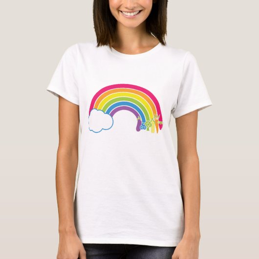 T-shirt Mangez l'arc-en-ciel ! (Devant)