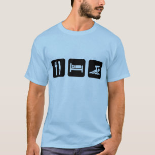 T-shirt Mangez le bain de sommeil