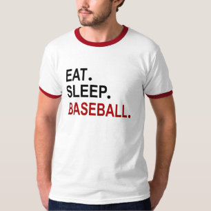 T-shirt Mangez le baseball du sommeil