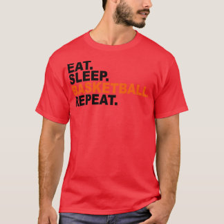 T-shirt Mangez le basketball du sommeil Répéter 1