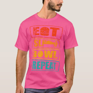 T-shirt Mangez le bol de sommeil répéter le tournoi de bow