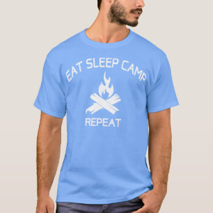 T-shirt Mangez Le Camp De Sommeil Répétez Drôle Pour Les A