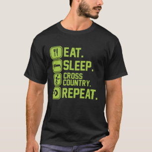 T-shirt Mangez le coureur de course de cross-country
