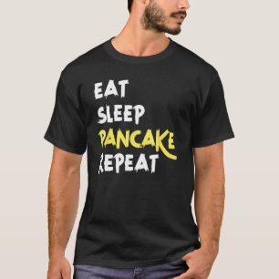 T-shirt Mangez le crêpe de sommeil Répéter drôle Drôle Off