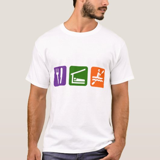 T-shirt Mangez le Kayak (Devant)
