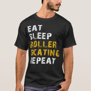 T-shirt mangez le patin à roulettes