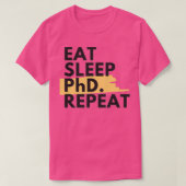 T-shirt Mangez le phd de sommeil répété 1 (Design devant)