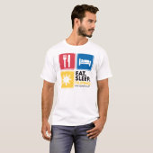 T-shirt Mangez le Philippin de sommeil (Devant entier)